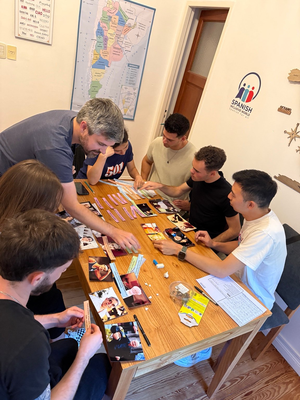 International students taking an intensive Spanish course in Buenos Aires